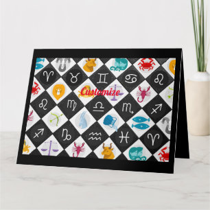 Zodiac Sun Sign Astrology Calendar Thunder_Cove Card