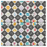 Zodiac Sun Sign Astrology Calendar Thunder_Cove Fabric