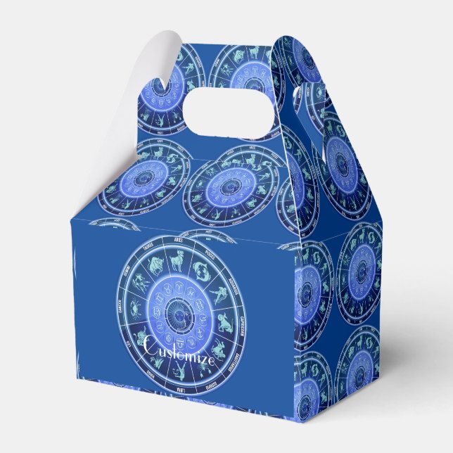 Zodiac Sun Sign Astrology Calendar Thunder_Cove Favor Boxes (Front Side)