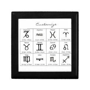 Zodiac Sun Sign Astrology Calendar Thunder_Cove  Gift Box