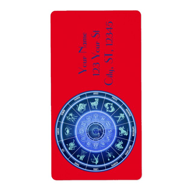 Zodiac Sun Sign Astrology Calendar Thunder_Cove  Label (Front)