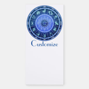 Zodiac Sun Sign Astrology Calendar Thunder_Cove Magnetic Notepad