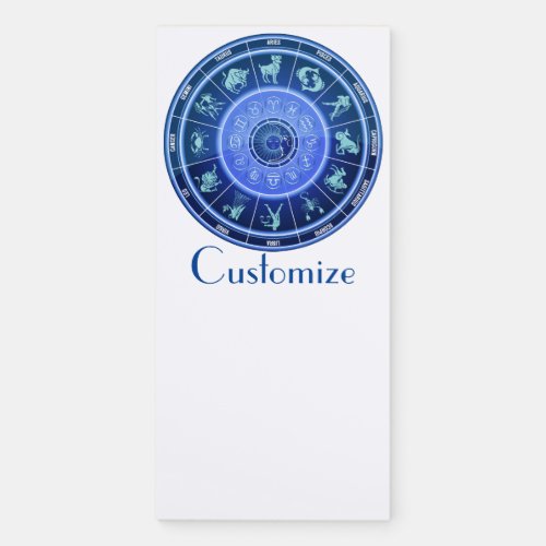 Zodiac Sun Sign Astrology Calendar Thunder_Cove Magnetic Notepad