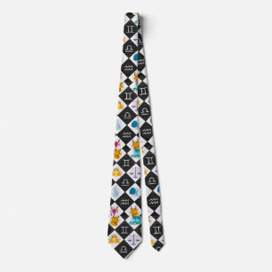 Zodiac Sun Sign Astrology Calendar Thunder_Cove   Neck Tie