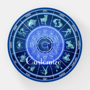 Zodiac Sun Sign Astrology Calendar Thunder_Cove Paperweight