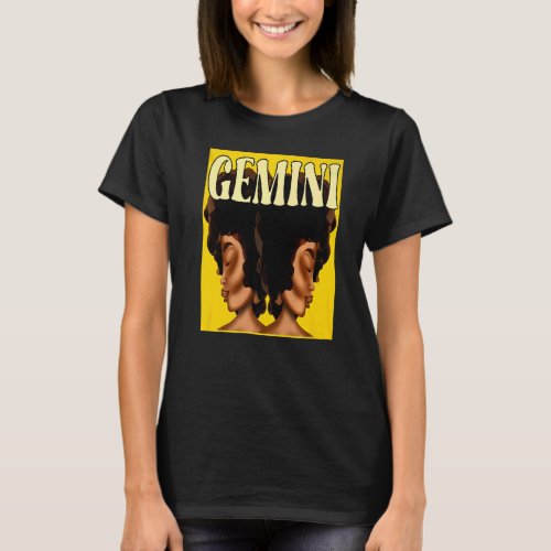 Zodiac Sun Sign Gemini  Astrology  Horoscope T_Shirt