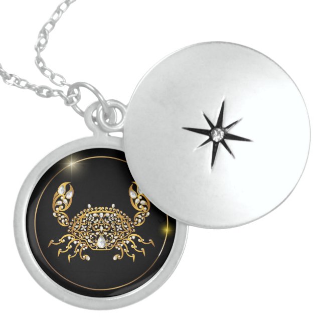 Zodiac Symbol Locket Necklace (Front)