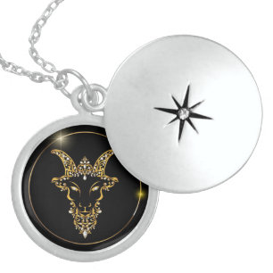 Zodiac Symbol Locket Necklace