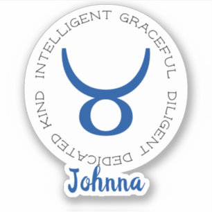 Zodiac Symbol Taurus Sticker