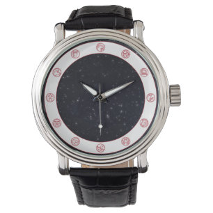 Zodiac Symbol w/Stars Watch