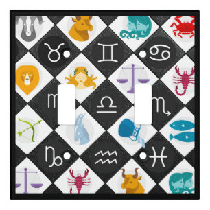 Zodiac Symbols Astrology Signs Horoscope Light Switch Cover