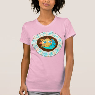 Zodiac symbols with Sun Moon Doodles T-Shirt