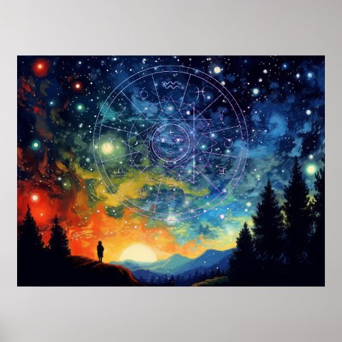 Zodiac Symphony _ A Celestial Journey Poster