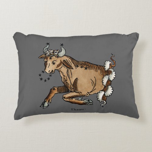 Zodiac Taurus 1482 Accent Pillow