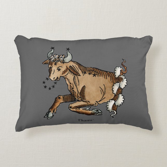 Zodiac: Taurus, 1482 Accent Pillow (Front)