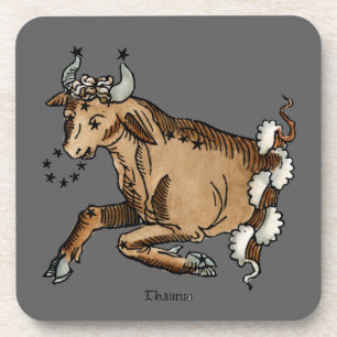 Zodiac: Taurus, 1482 Beverage Coaster