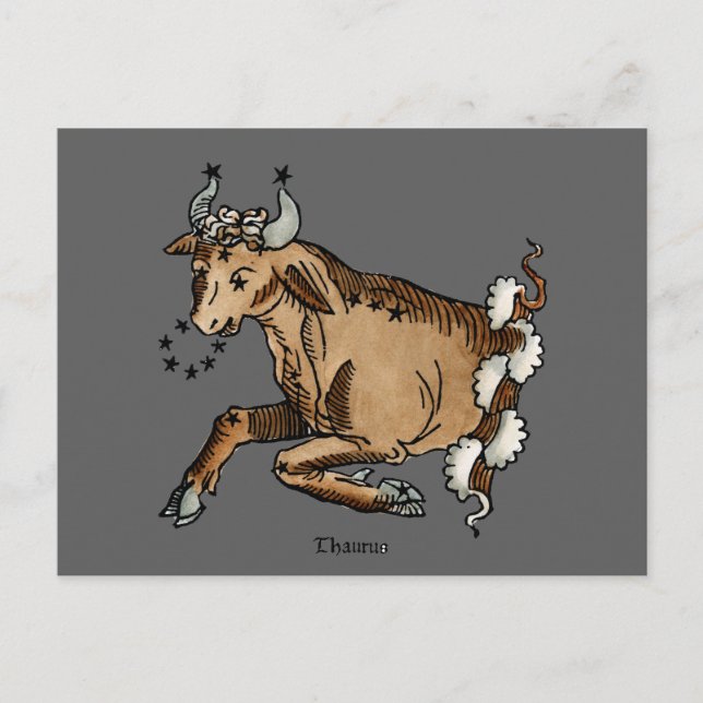 Zodiac: Taurus, 1482 Postcard (Front)