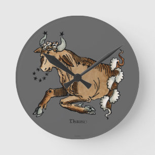 Zodiac: Taurus, 1482 Round Clock