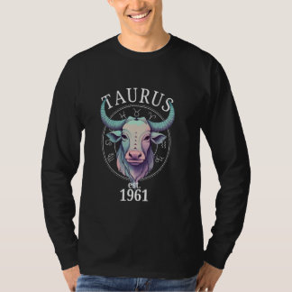 Zodiac Taurus Bull Born in 1961 T-Shirt