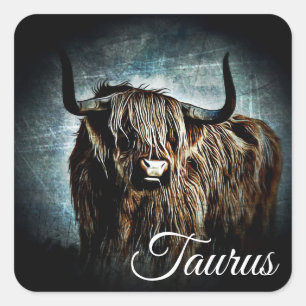 Zodiac Taurus Bull Symbol Astrology Stickers