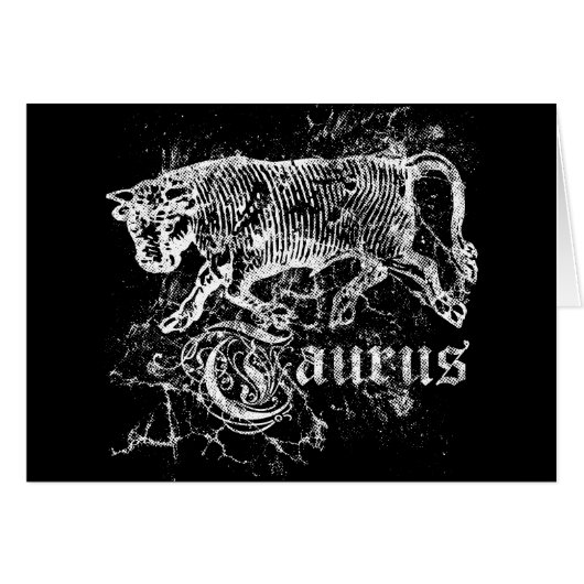 Zodiac Taurus Cards (Front Horizontal)