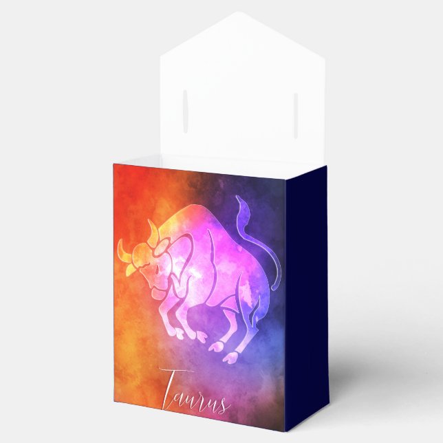 Zodiac : Taurus Colorful Candy Colors Favor Boxes (Opened)