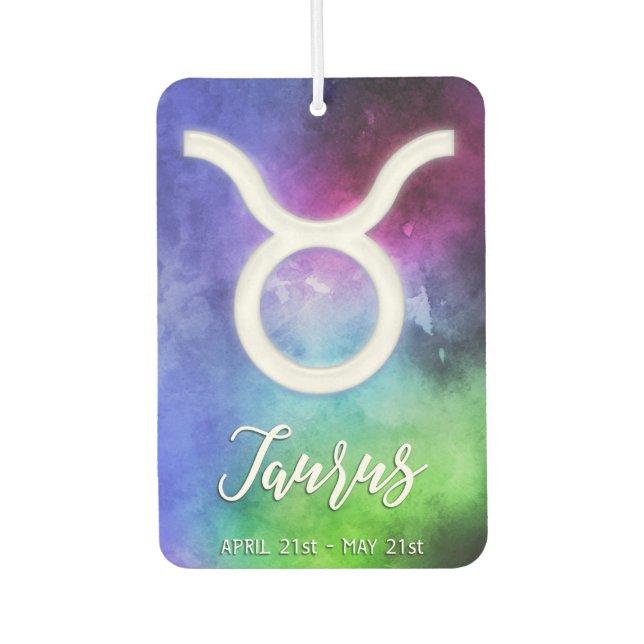 Zodiac : Taurus Dates Air Freshener (Front)