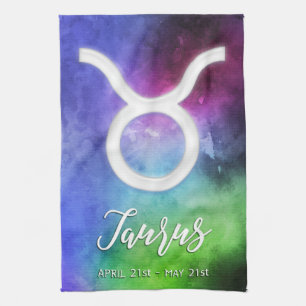 Zodiac : Taurus Dates Kitchen Towel