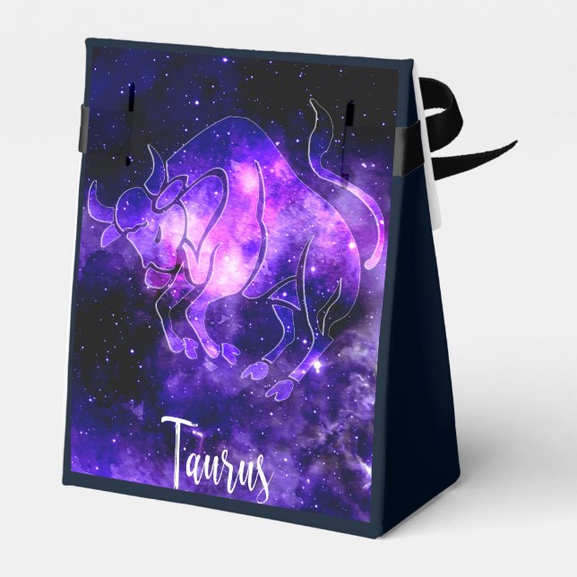 Zodiac : Taurus Favor Boxes (Back Side)