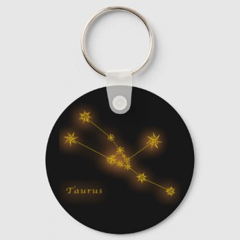Zodiac - Taurus Keychain by screenexa at Zazzle