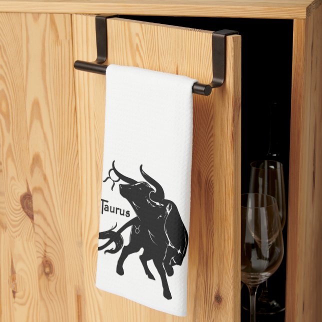 Zodiac Taurus Kitchen Towel (Thirds Fold)