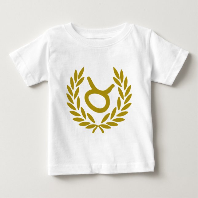 zodiac-taurus-laurel baby T-Shirt (Front)