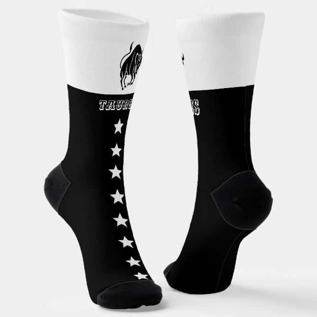 Zodiac Taurus sign  Socks (Angled)