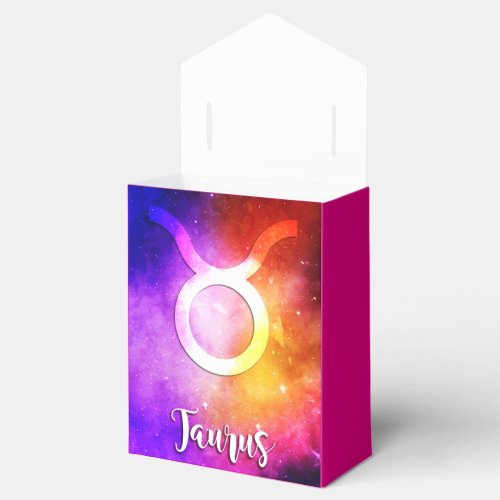 Zodiac  Taurus Space Candy Favor Boxes