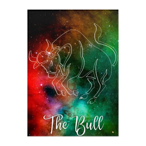 Zodiac  Taurus The Bull Acrylic Print