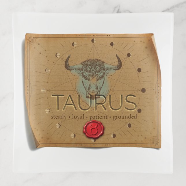 Zodiac - Taurus - Trinket Tray (Front)