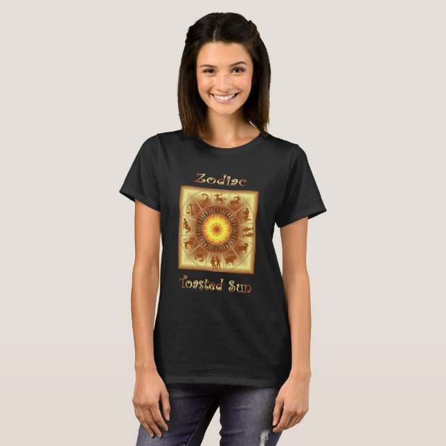 Zodiac ~ Toasted Sun ~ Western Astrology ~ T-Shirt (Front Full)
