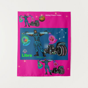 Zodiac Universe -Aquarius-Party Banner Tapestry