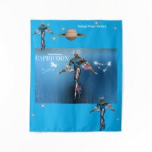 Zodiac Universe -Capricorn-Party Banner Tapestry