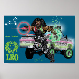 Zodiac Universe - Leo Poster