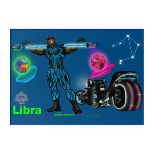 Zodiac Universe Libra - Acrylic Wall Art