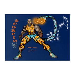 Zodiac Universe Scorpio - Acrylic Wall Art