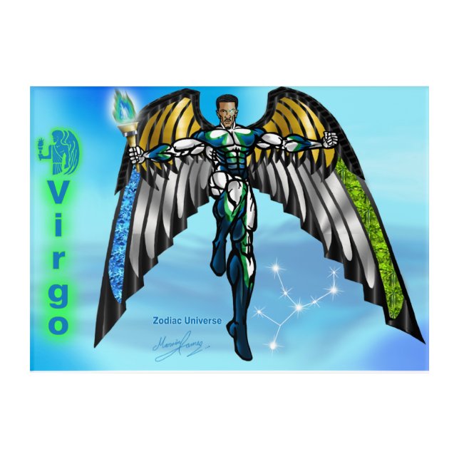 Zodiac Universe Virgo - Acrylic Wall Art (Front)