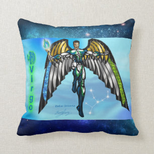 Zodiac Universe-Virgo Throw Pillow