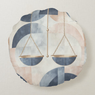 Zodiac Vibes Libra - Round Pillow