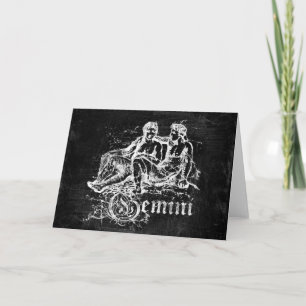 Zodiac Vintage Gemini Card