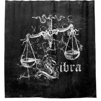 Zodiac Vintage Libra Shower Curtain by opheliasart at Zazzle