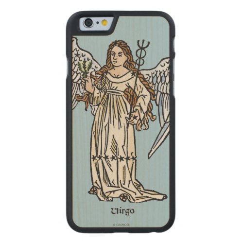 Zodiac Virgo 1482 Carved Maple iPhone 6 Slim Case