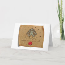 Zodiac - Virgo - Greeting Card
