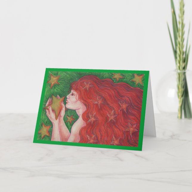 Zodiac Virgo greetings card (Front)